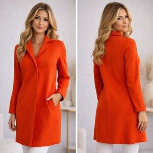 NWOT Orange blazer Carolina Belle women’s S